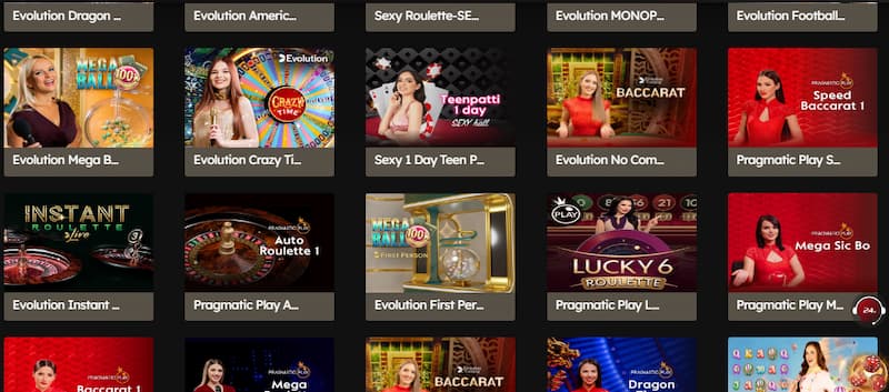 Trò chơi nổi bật tại casino 6886win